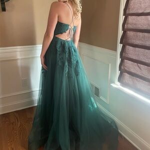 Emerald prom dress